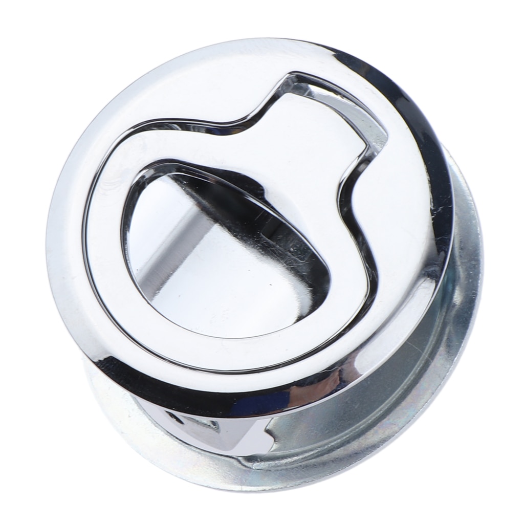 Stainless Steel Slam Latch Lock Marine Boat Lock 1.5&#39; Flush Pull Locker RV Trailer Door Cabinet Lock Truck Flush Locking Locker