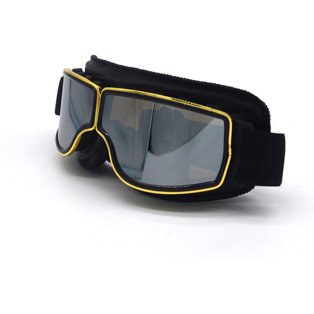 Mooreaxe Motorcycle Vintage Goggles Pilot Motorbike Scooter Biker Retro Glasses Jet Helmet Goggles For Harley Helmet