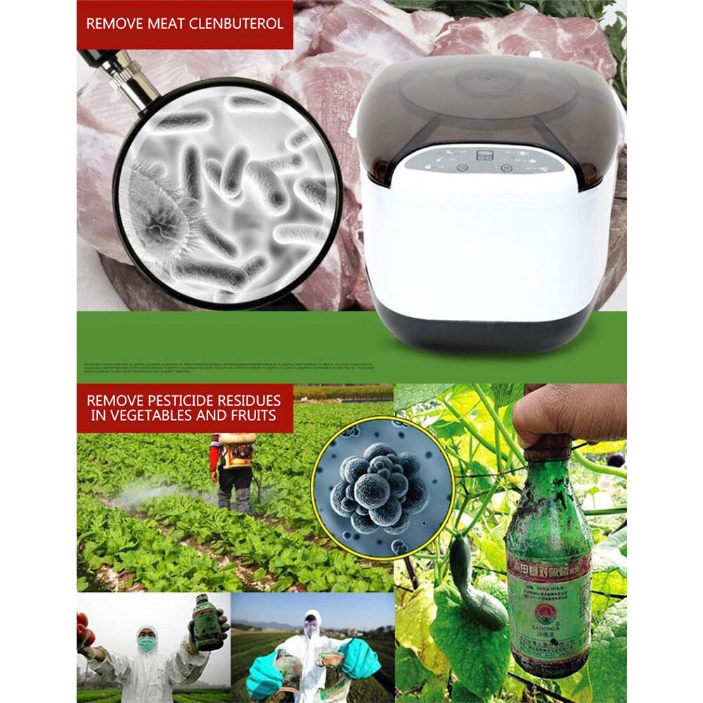 Gemüse, obst und fleisch entgiftung waschmaschine Hause multifunktionale Abbaubar pestizide Food Purifier