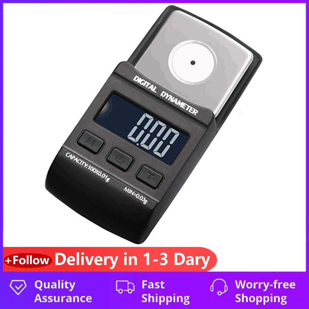 Høj præcis digital drejeskive kraft skala gauge arm belastningsmåler lcd baggrundsbelysning 100g/0.01g til lp vinyl plade nål