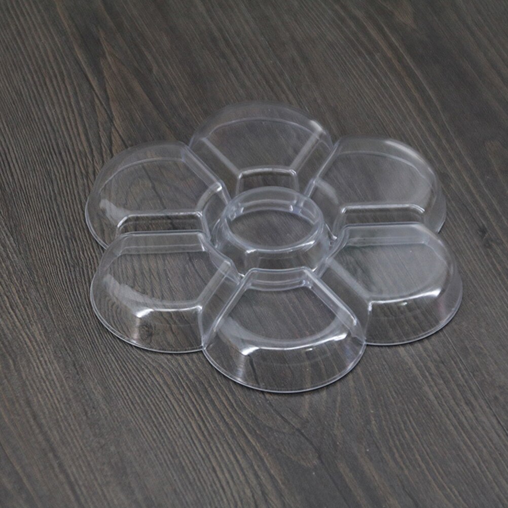 2Pcs Compartment Color Plates Pigment Mix Pallets Pigment Mixer Plate Drawing Pallet