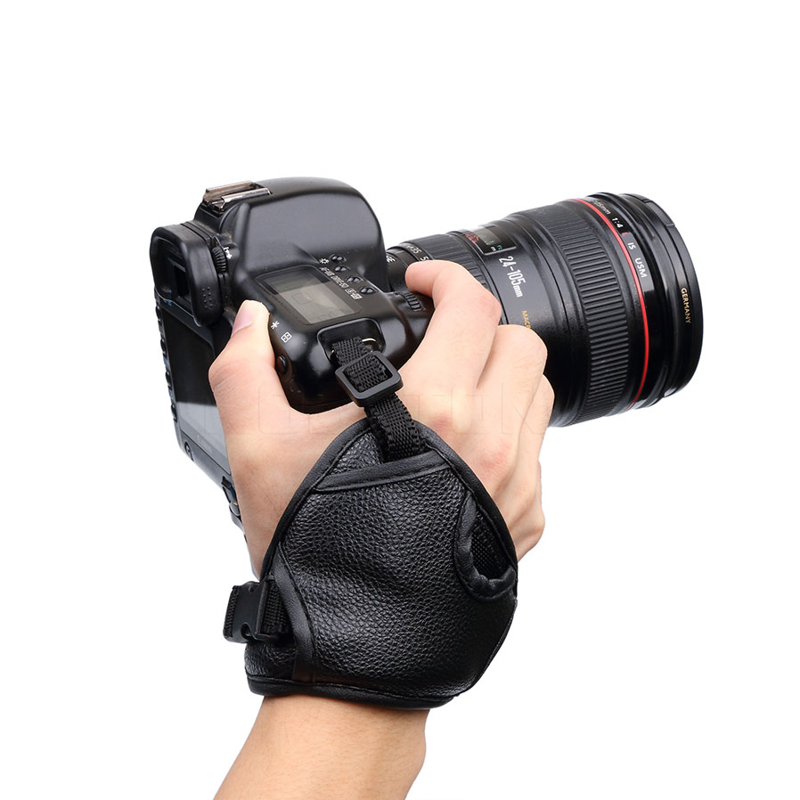 Hand Grip Camera Strap PU Leather Hand Strap voor Sony Olympus Voor Camera Hand Grip Pols Schouderriem Camera Accessoires