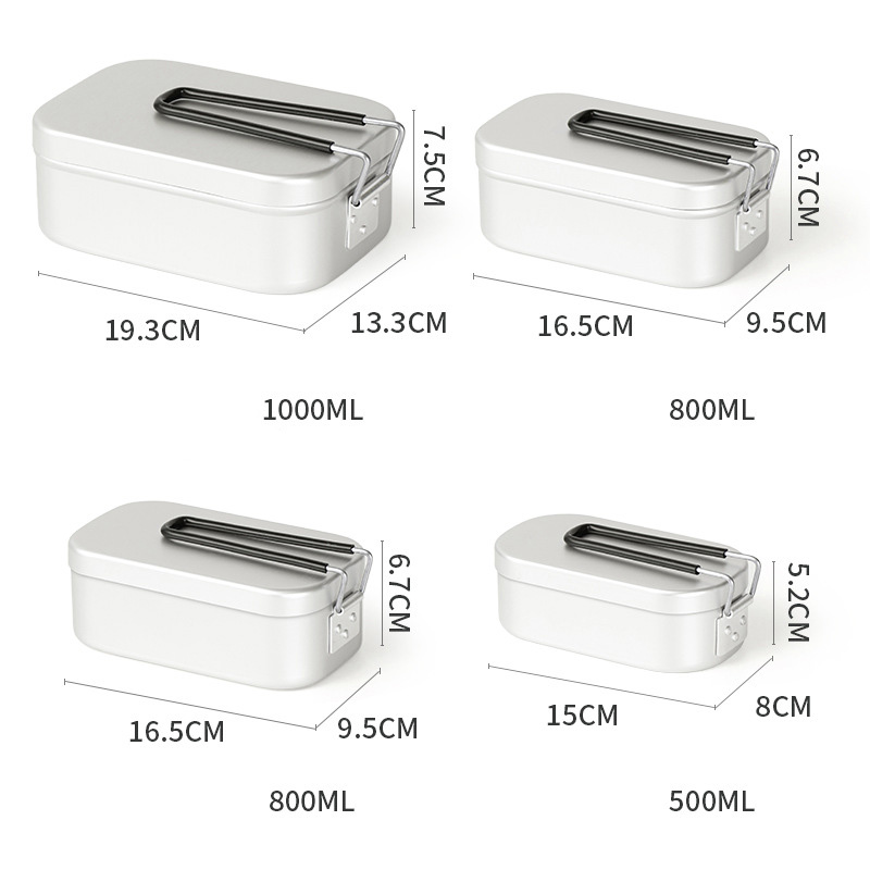 Mini Folding Stove Lunch Box Aluminum Alloy Picnic Box Ourdoor Camping Travel Hiking Fishing Food Containe Breafast Storage Box