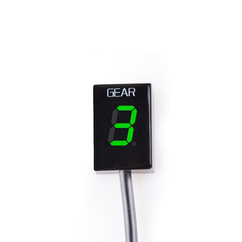 Motorcycle Gear Indicator for Honda NC700 NC700S NC700X NC 700 S X Moto 1-6 Level Waterproof Digital Meter Fixed Ring: Green