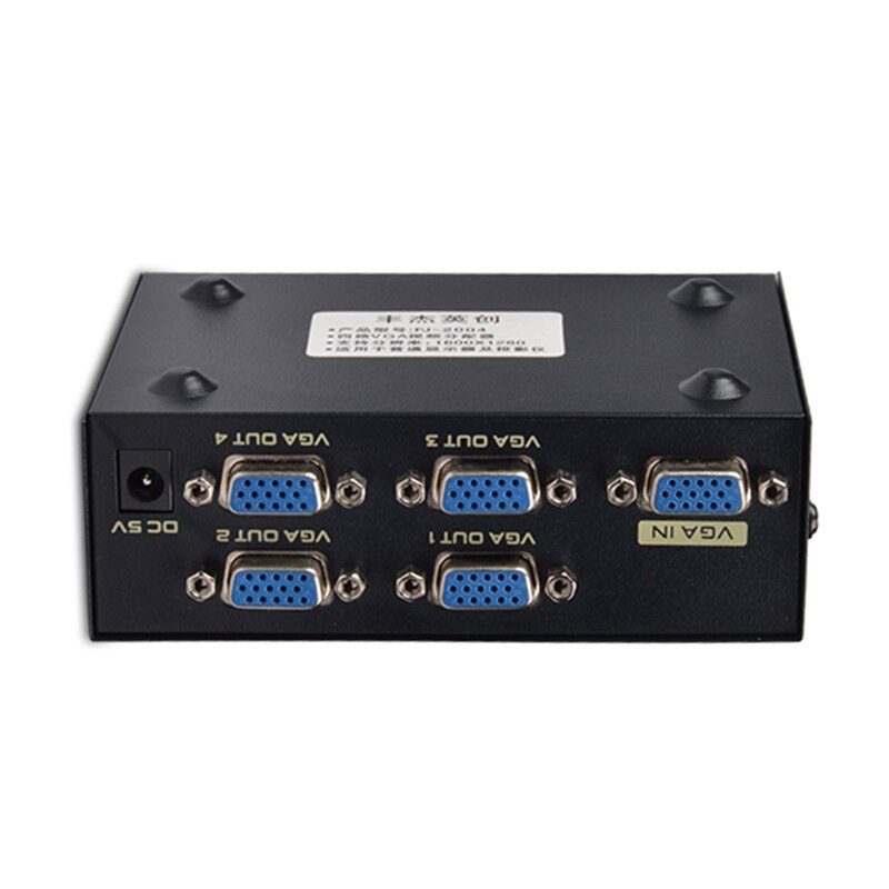 Diviseur de fréquence VGA 4 ports 200Hz séparateur vidéo haute fréquence 1600*1280 25m