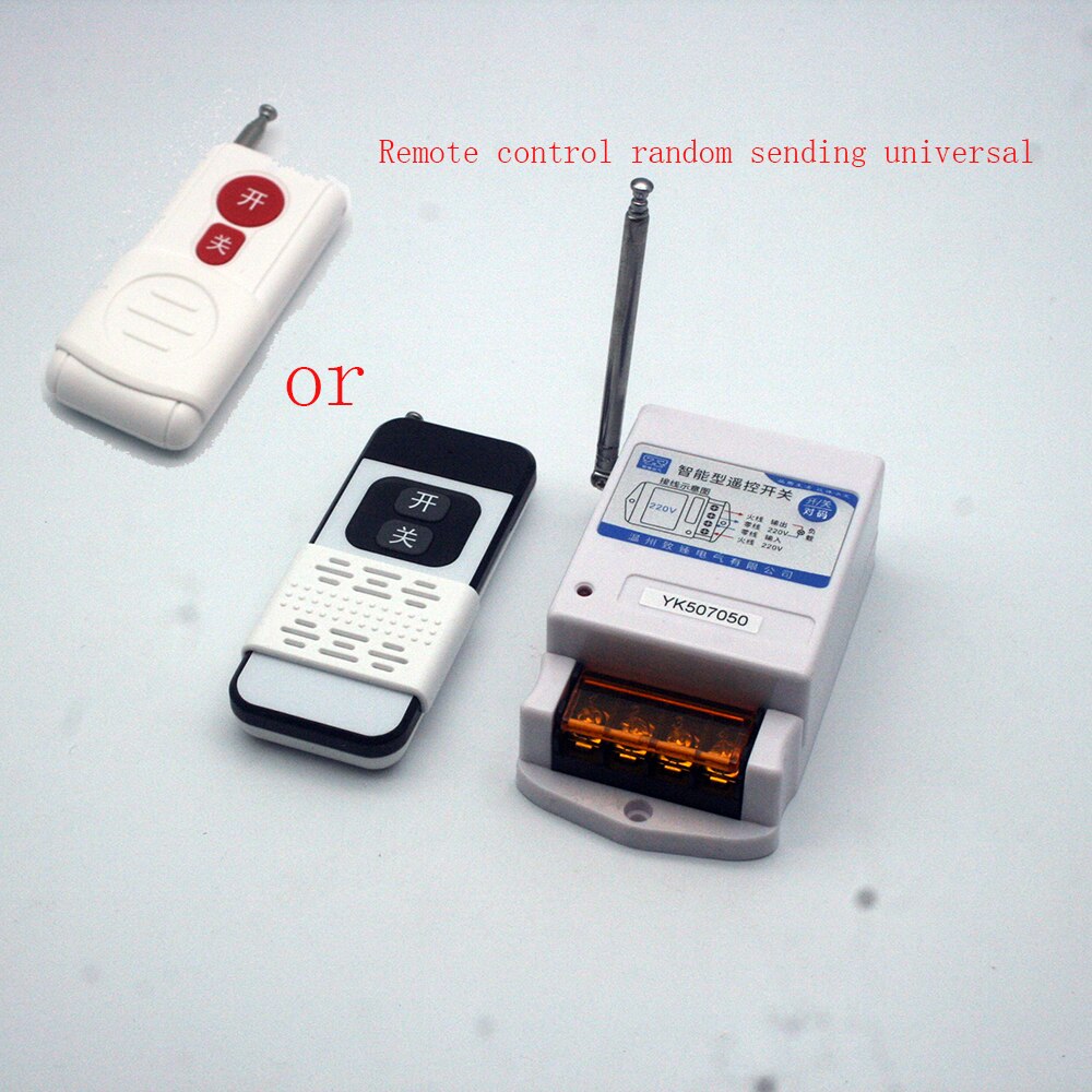 Bez baterii przemysłowy bezprzewodowy pilot zdalnego sterowania oświetlenie silnika pompy jednofazowy trójfazowy 220 / 380V o dużej mocy: 1000M nie bateria / AC380V