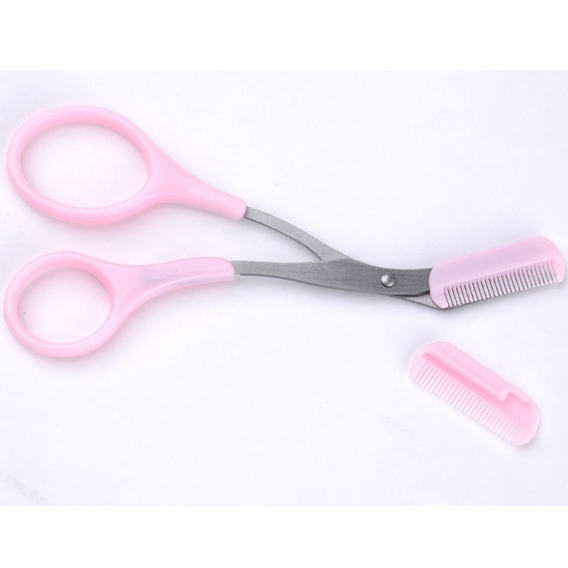 Eyebrow Comb Scissor Makeup Tool