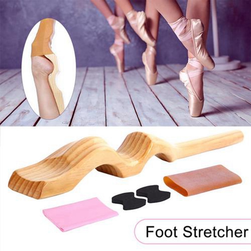 Wooden Foot Stretcher with Pull Strap Dancer Device Instep Ballet Exercise for Ballet Gymnastics