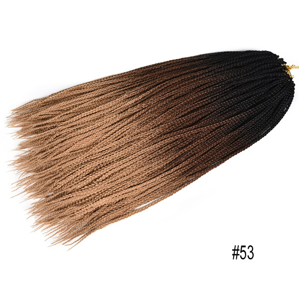 Tresses synthétiques au Crochet ombré 22 brins, tresses longues arc-en-ciel pour tresses africaines: # 35