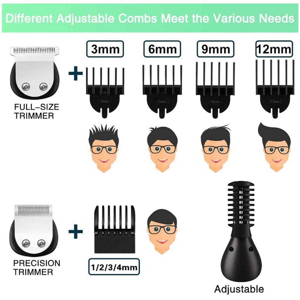 Surker – tondeuse à cheveux électrique sans fil multifonction 6 en 1, Rechargeable, pour hommes, 8688