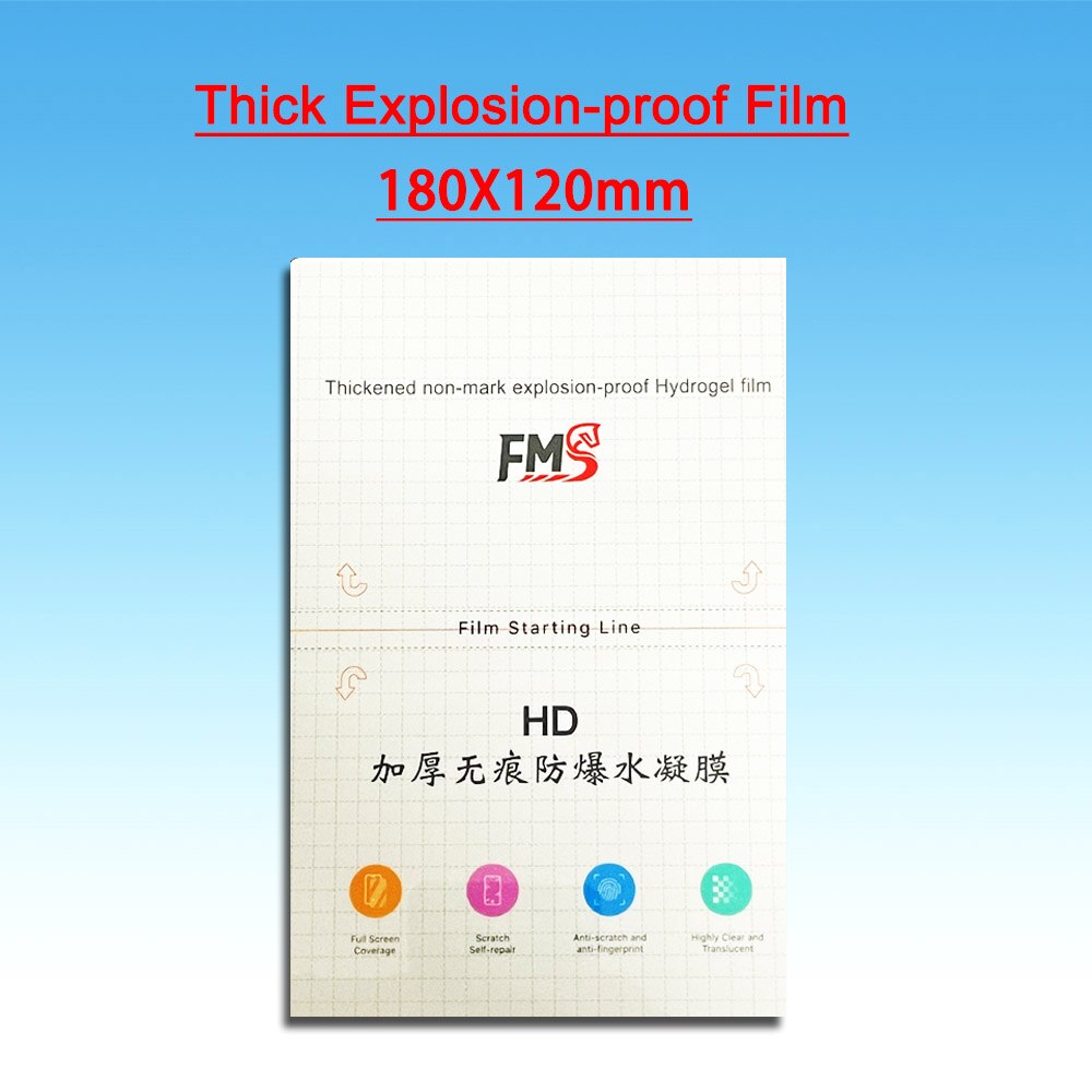 50Pcs 3D Transparent Hydrogel Film Screen Protector Mobile Phone Tablet Watch TPU Hydrogel Sheet For Film Cutter Plotter Tool: 50pcs Thick Films