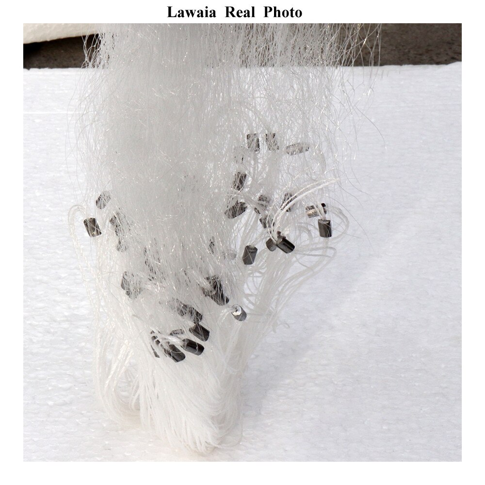 Lawaia Monofilament Gill Fishing Net For Fishing Trap Cast Minnow Crab Fish with Float 1.2M High 20M Length Fish Net Accessory