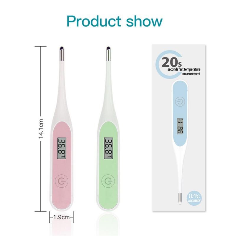 Fahrenheit digital liquid crystal thermometer 20 seconds baby adult oral axillary thermometer safe no contact thermometer.