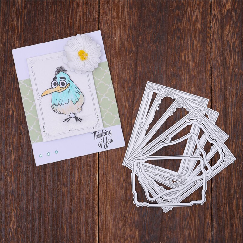 Kokorosa Irregular Rectangle Frame Metal Cutting Dies Paper Crafts Stencil Punching Templates Scrapbooking Embossing