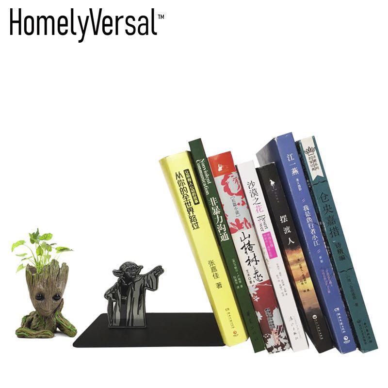 Cartoon Metal Desk Stands Bookend Holder Home Decoration Office School Supplies Stationery student