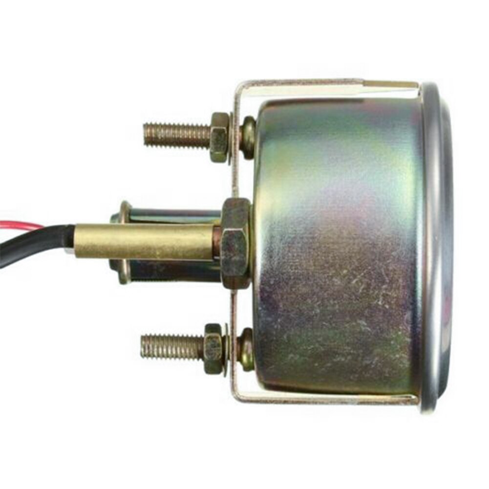 Universal Engine Yellow Light Auto Water Temperature Gauge DC 12V Pointer Meter Round 38-104℃ Mechanical 52mm Car Instrument