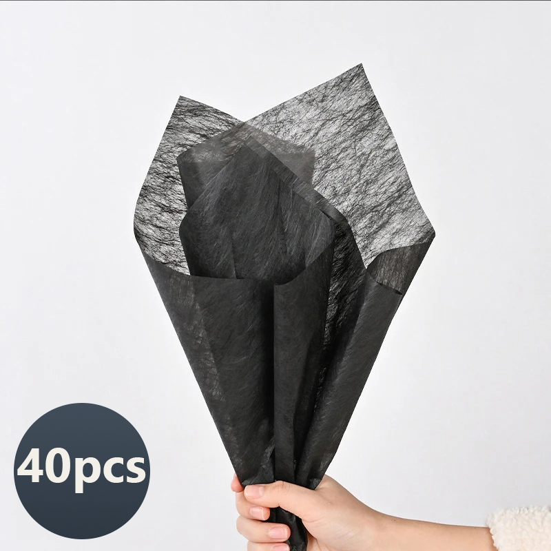 40 stks Melk Katoen Tissuepapier Bloemist Bloem Inpakpapier DIY Handgemaakte Boeket Ambachten Verpakking Bruiloft Feestartikelen: Chocolade