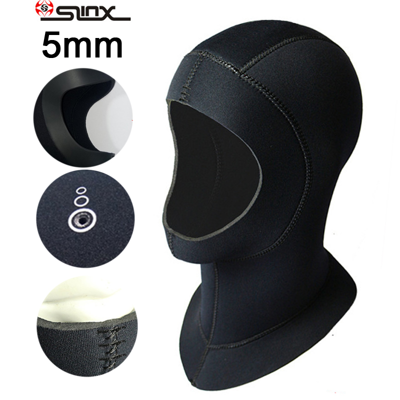 5Mm Neopreen Dive Hood Cap Voor Duiken Koud Water Scuba Dive Sport Cap Waterdichte Houden Warming 1Pc Slinx
