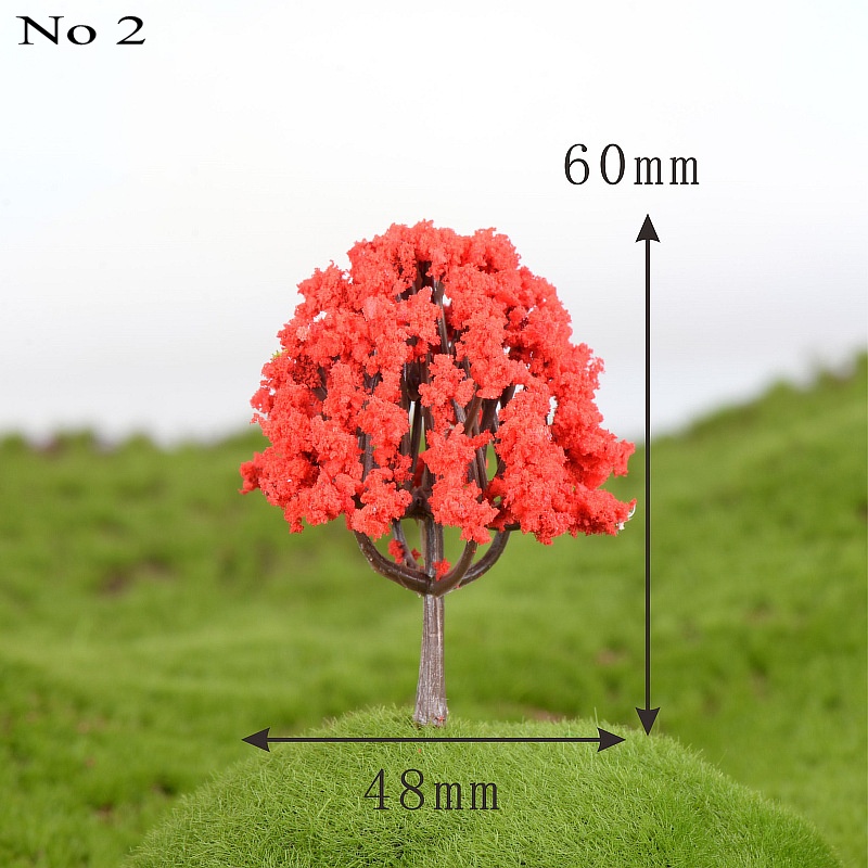 10 PCS Mini Tree Artificial Plants Branch Flowers Wedding Home Garden Decoration DIY micro-landscape succulent plants Decor: No 2