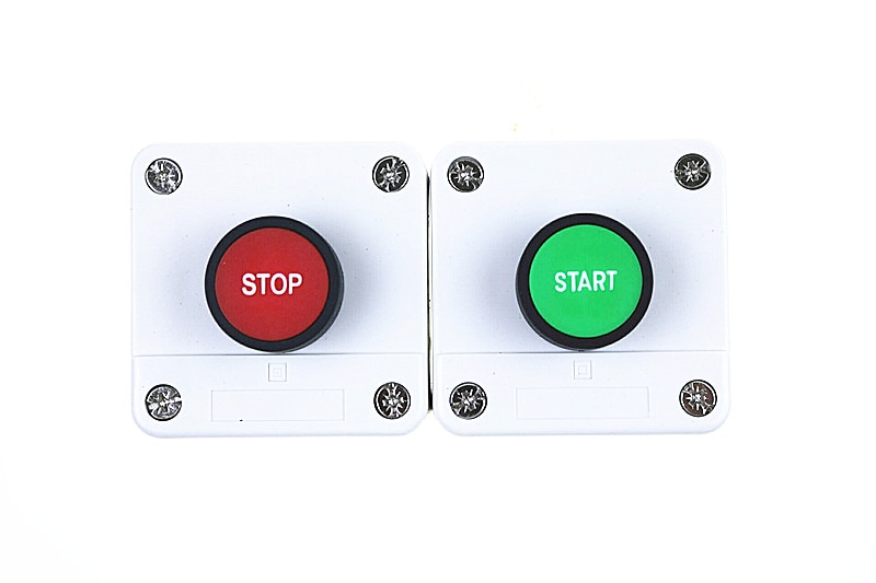 With arrow symbol, start stop self sealing waterproof button switch emergency stop industrial handhold control box.
