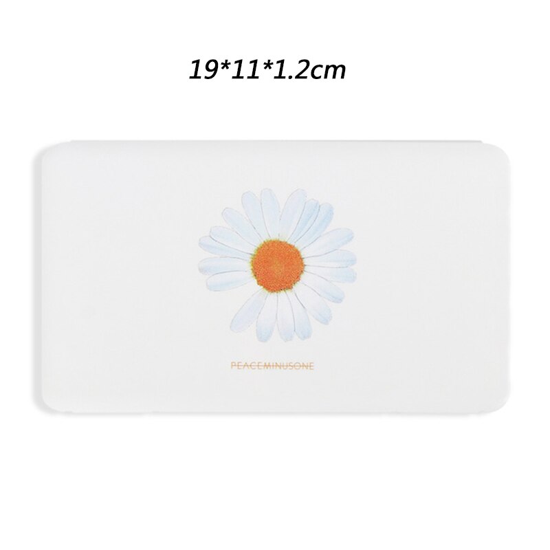 Portable Mask Box Plastic Face Mask Storage Case Boite Rangement Masque Dust Moisture Proof Kids Student Cajas Mascarillas: flower-white