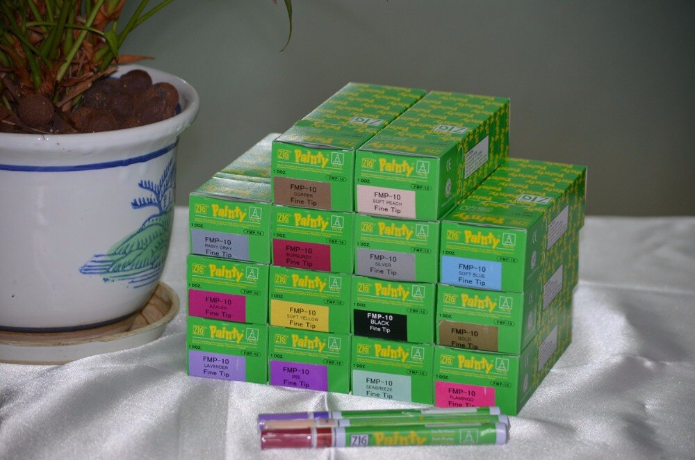 ZIG Markers Kuretake Brush Pen FMP-10 Painty Fine 1.3mm Water Resistant Japan