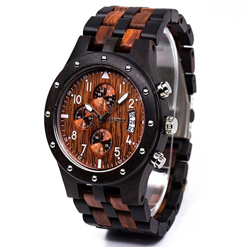BEWELL Holz herren Uhr Luxus Quarz Handgelenk Moment Uhren Mit Komplette Kalender Zeit lieferant 109D: BR