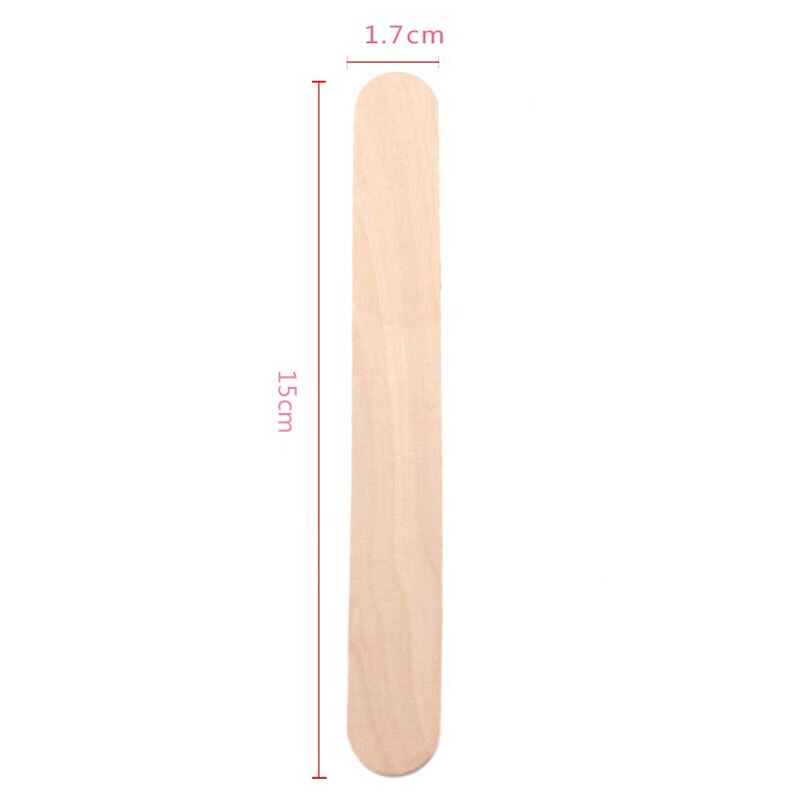 Depiladora desechable de madera, barra depiladora de lengua corporal, espátulas de depilación, 50 Uds./lote