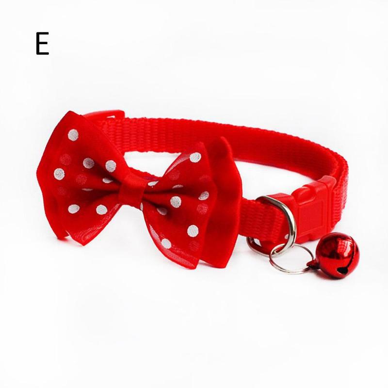 Misterolina katte hunde butterfly krave justerbar klokke slips halsbånd dejlige katte hund hvalp butterfly halsbånd kæledyrsartikler peq 2196: E