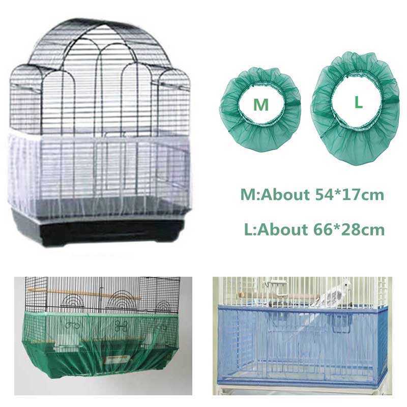 Bird Net Cloth Fabric Bird Cage Net For Bird Cage Seed Protection Cover Unique Nylon Ventilation Hood Feeding Box