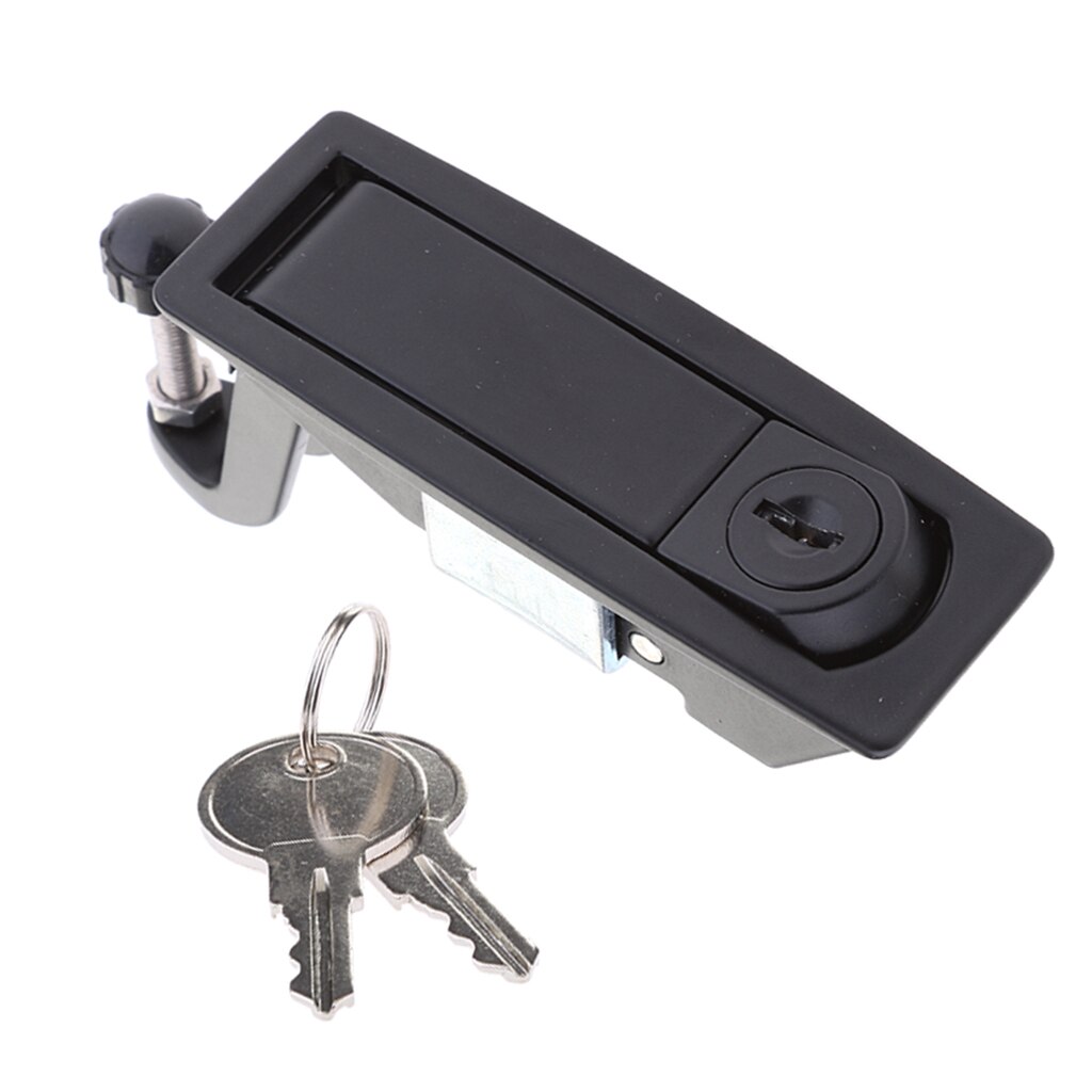 Black Compression Latch / Lever Lock For Horsebox, Trailers, Locker Doors