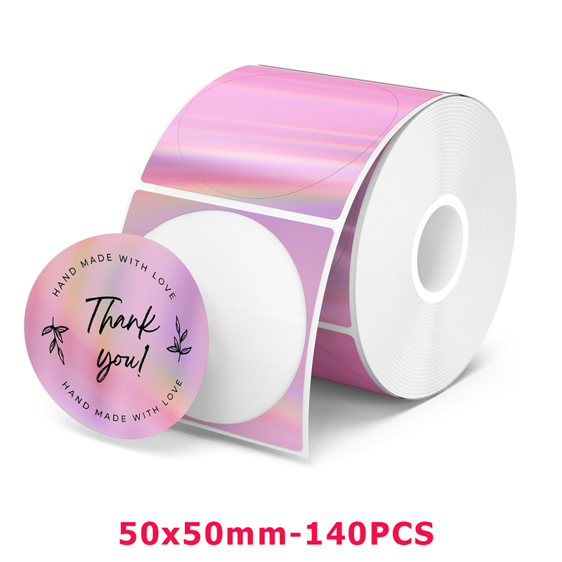 M110 Color Transparent Thermal Adhesive Label Roll,suit for phomemo M110/M200/M120/M220 E210 P50 DETONG P1