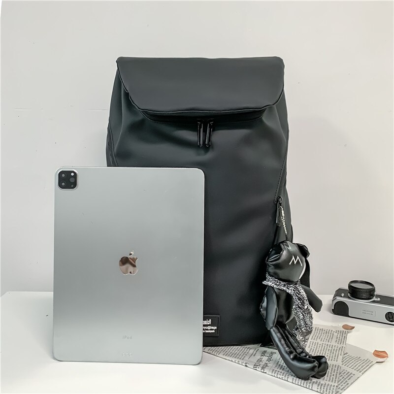 Unisex-trendrucksack, schlichter, robuster herrenrucksack, wasserabweisend beschichtet, reiserucksack, lässiger schulrucksack für herren