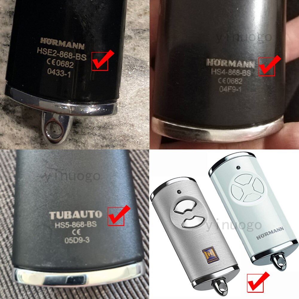 Hormann HS5 868 Bs Afstandsbediening Hormann Hs 1 2 4 5 HSE2 HSE4 HSS4 HSP4 HSD2 Bs 868.3Mhz garagedeur Afstandsbediening 868Mhz