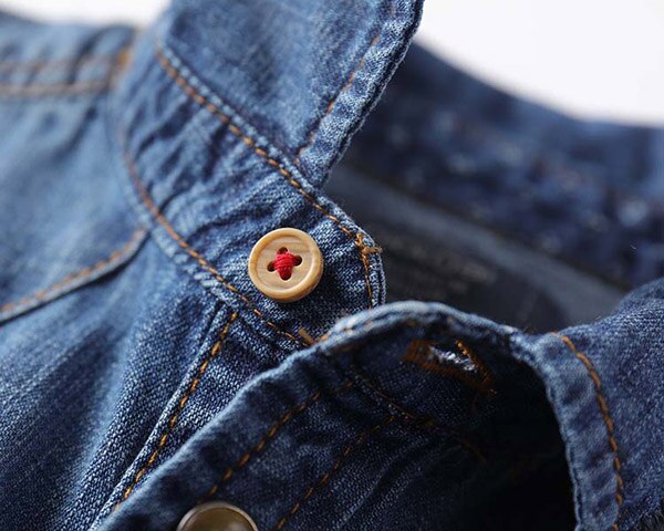 Kinderkleding jongen lange mouwen denim shirt katoen 3-14 jaar