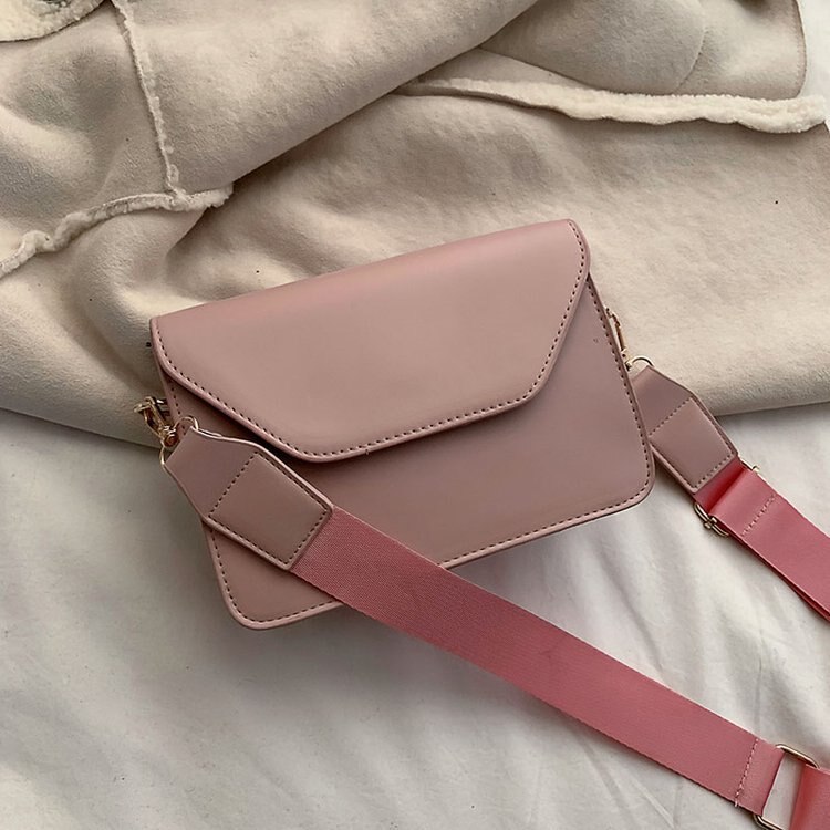 Mode Flap Crossbody Tassen Voor Vrouwen Pu Lederen Kleine Vierkante Tas Koppelingen Casual Schouder Tas Kleine Handtassen: Roze