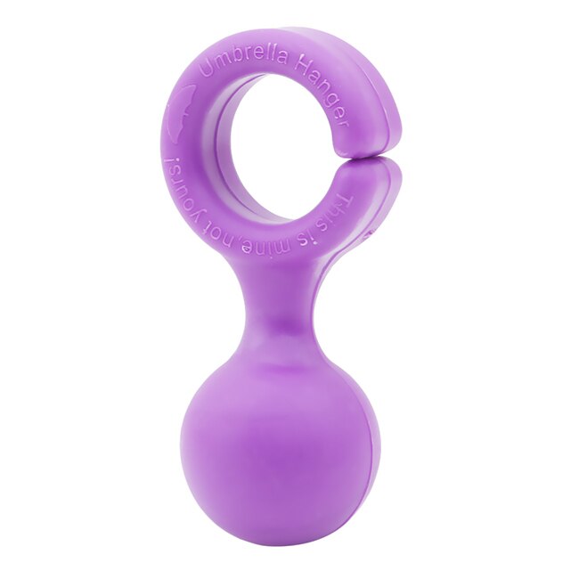 Mini colgador de paraguas, práctico soporte de plástico, bonito, se cuelga fácilmente: purple