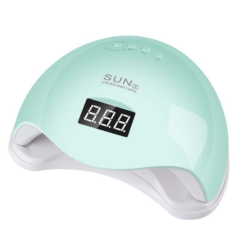 SUN BQ5T-lámpara UV LED de 120W, luz de hielo de alta potencia, secado rápido de esmalte de Gel, autodetección, herramienta de manicura pedicura