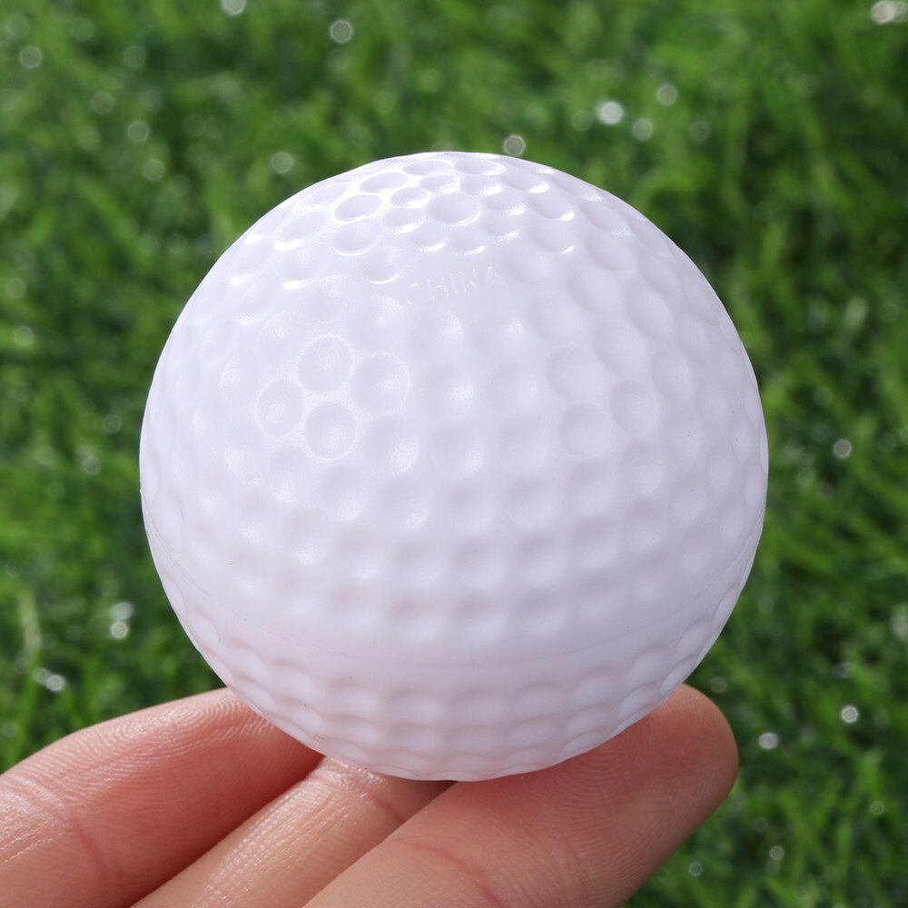 10Pcs Golf Ball White PU Foam Soft Sponge Light Weight Practice Golf Balls Flexible True Flight Air Ball Indoor Sports Accessory
