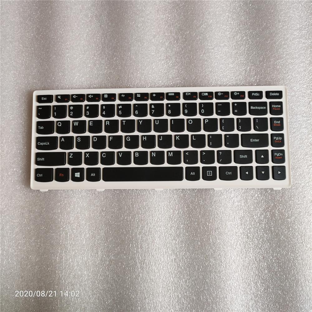 Originele Toetsenbord Voor Lenovo Ideapad U310 Toetsenbord Black Key Zilver Wit Frame