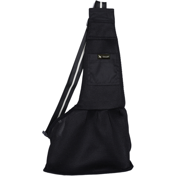 TAILUP Pet Dog Carrying Bag Mesh Cloth Puppy Chihuahua Yorkies Small Cat Slings Backpack: mesh black / L