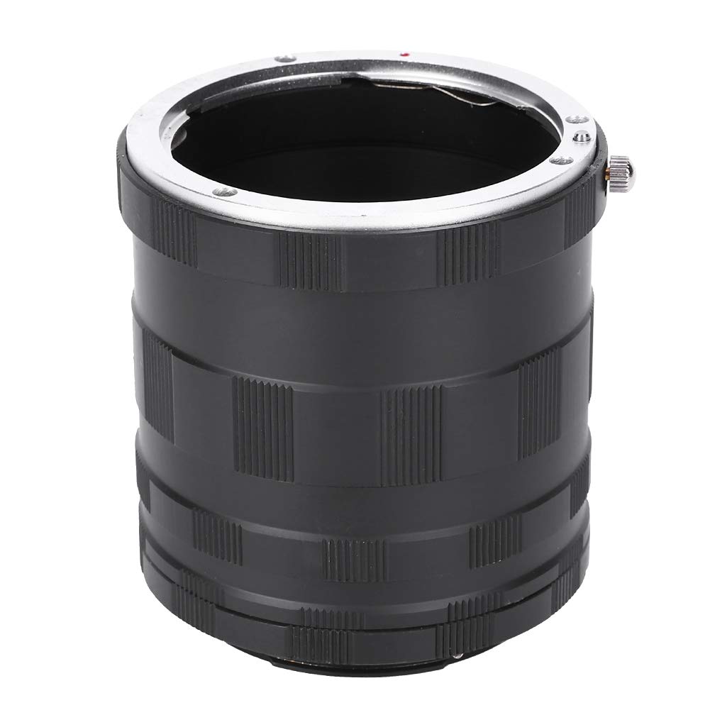 Macro Extension Tube set for Canon EF EOS Aluminium Black SLR Camera Close-Up Shooting Extension Adapter Cameras Lens Ring
