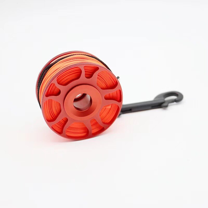 1.5/1.8cm dykning smb boj set ytmarkör signalrör dykrulle rullar boj undervattens dykutrustning dykning snorkling: 30m rulle