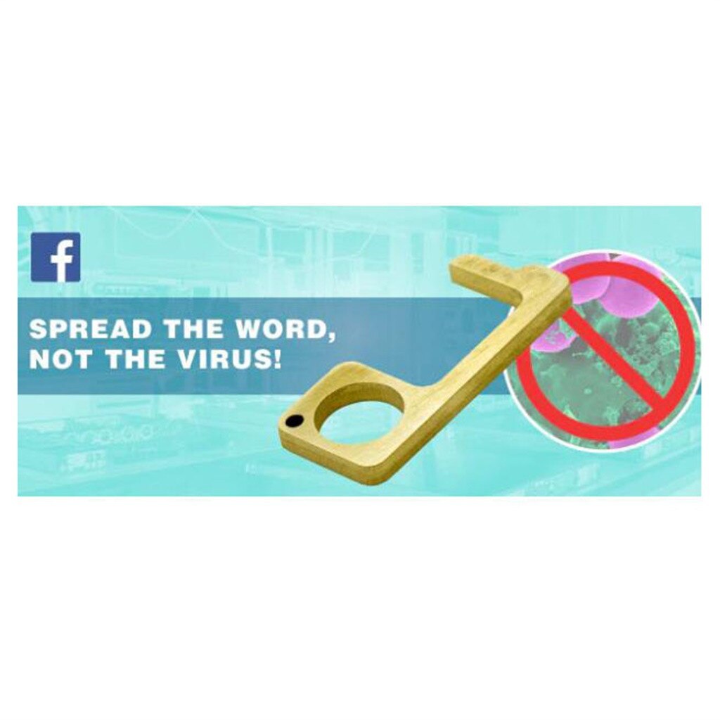 Ascensore Apriporta Pulsante Senza Contatto Strumento di Sicurezza Porta Maniglia in Ottone Chiave di Sicurezza Presa Isolamento di Protezione no-tocco con dispositivo di Apertura