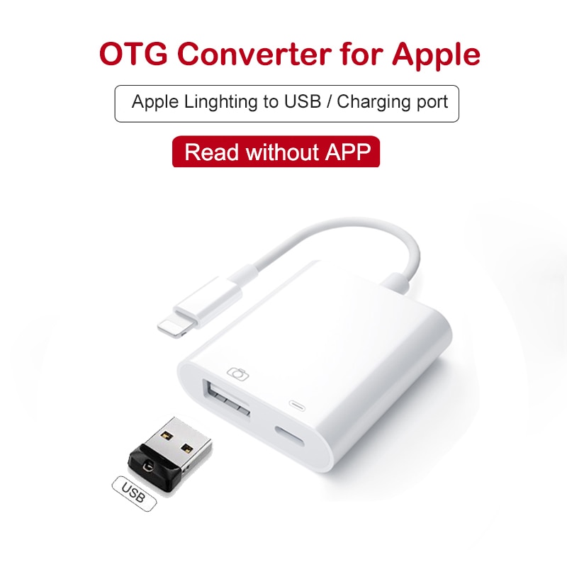 lightning hub to SD Card Reader Micro SD OTG Smart Camera Card Reader USB3.0 charging interface multi memor For multimemory stic