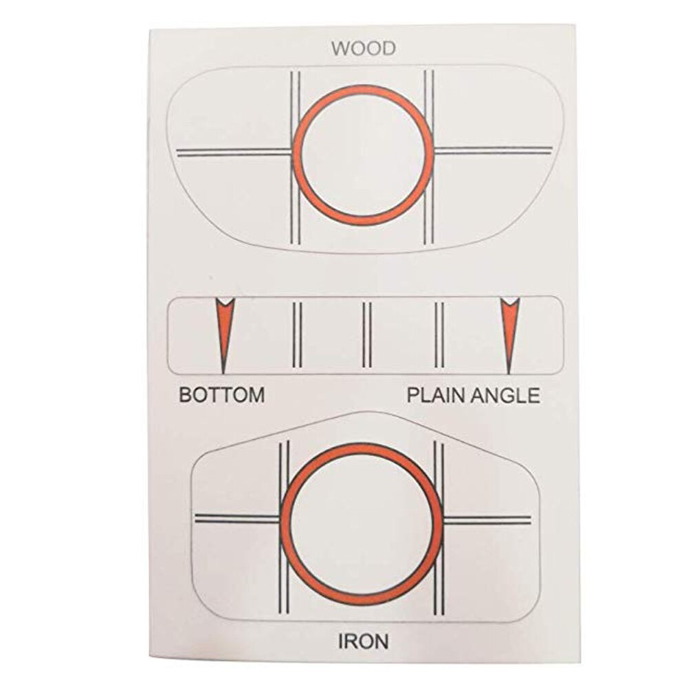 10pcs/set Golf Club Paper Target Label Tape Driver Iron Practice Waterproof Target Sticker Accessories Test Impact Recorder