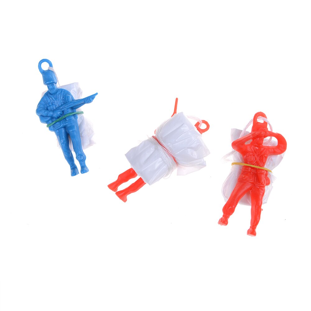 3Pcs Mini Hand Gooien Parachute Speelgoed met Figuur Soldier Kids Outdoor Games Speelgoed Educatief Parachute Mannen Speelgoed Voor Kids