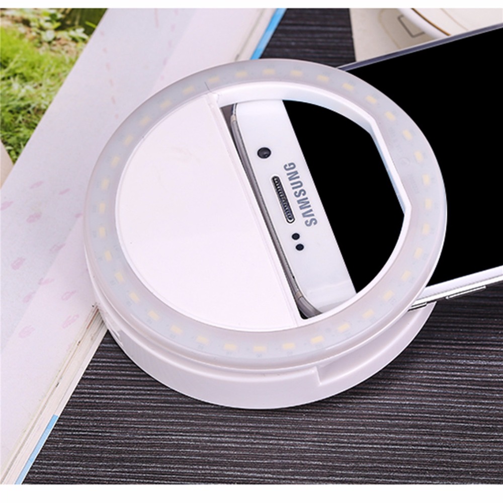 Xixi espelho de maquiagem com led, artefato de luz para celular, 36 peças, para fotografia, ferramentas de beleza luz de preenchimento