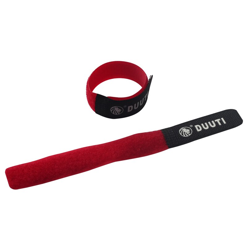 Sopedar 2 stk sykling nylon borrelås sykkel tilbehør stropper sykkelramme passer bandasje 5 farger alternativ 20g: Rød