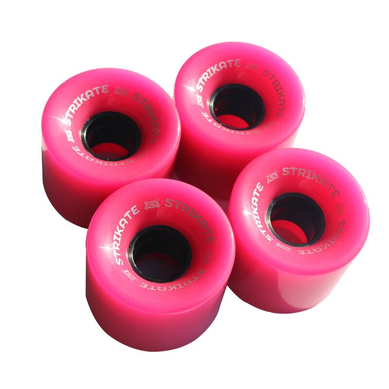 Strike – roues de Skateboard en PU 60x45mm, 4 pièces/ensemble: Orange